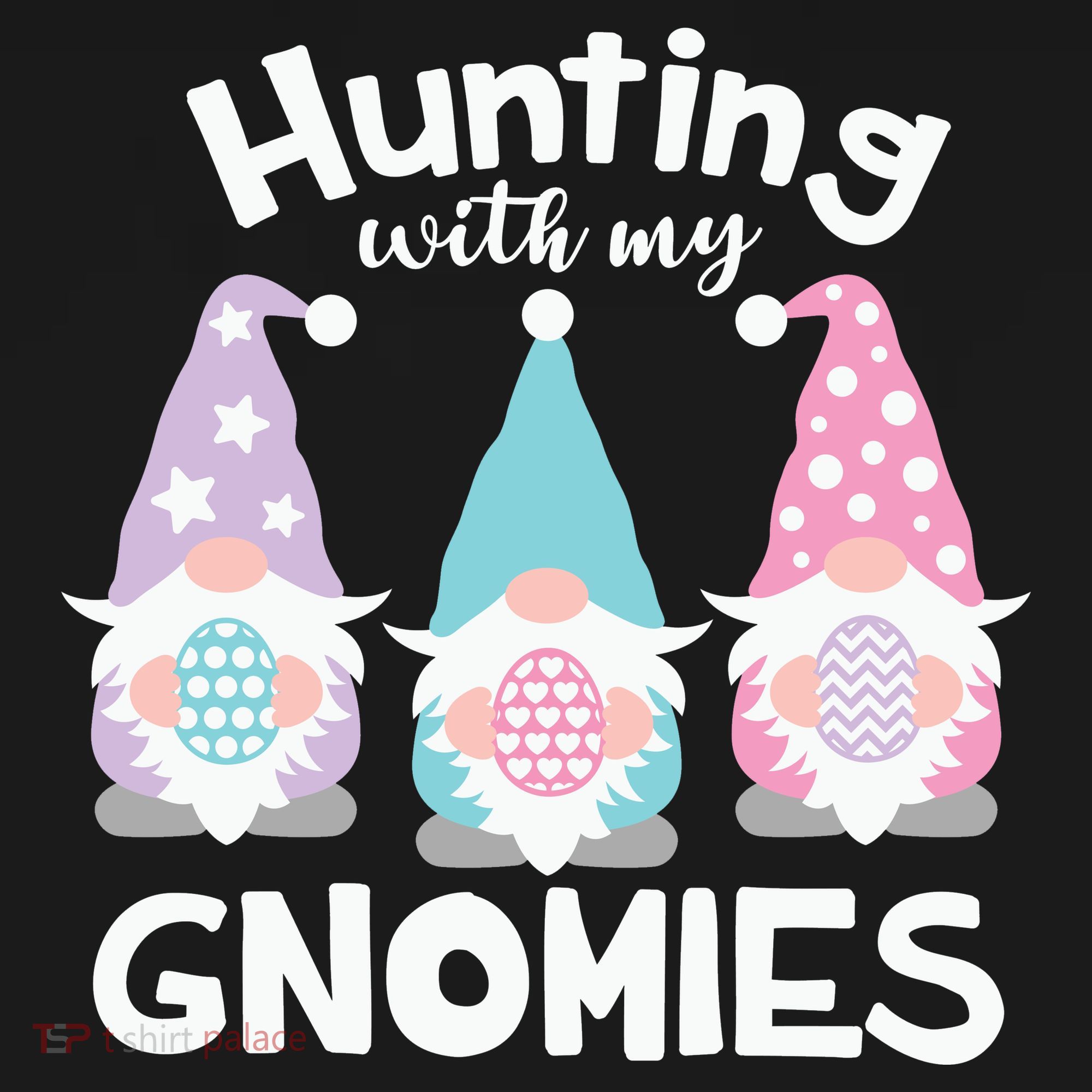 Hunting With My Gnomies Funny Easter Tote Bag