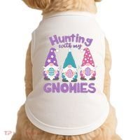 Hunting With My Gnomies Funny Easter Doggie Tank thumb 0