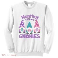 Hunting With My Gnomies Funny Easter Sweatshirt thumb 0