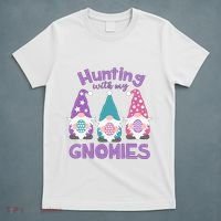 Hunting With My Gnomies Funny Easter T-Shirt thumb 5