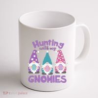 Hunting With My Gnomies Funny Easter Coffee Mug thumb 1