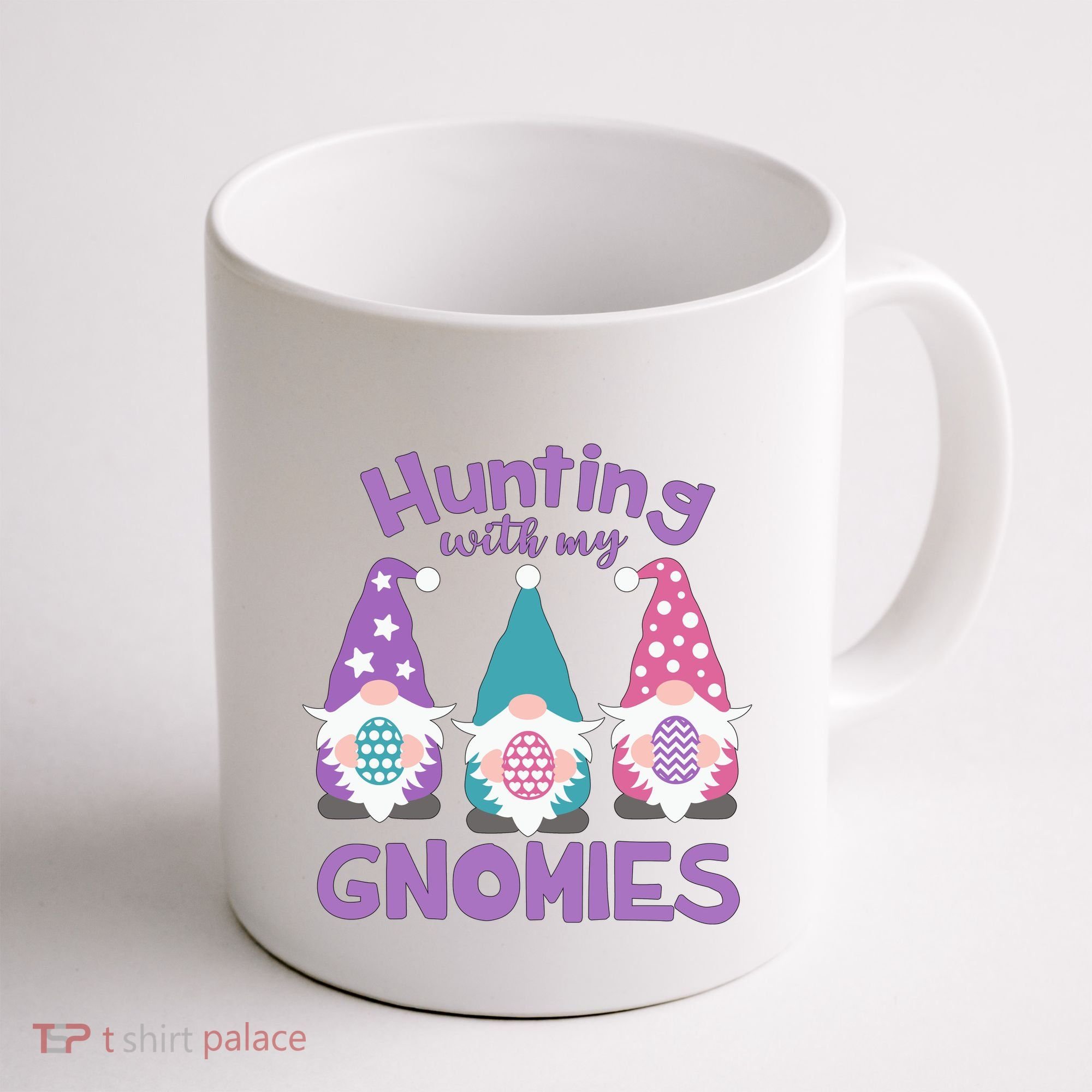 Hunting With My Gnomies Funny Easter Coffee Mug