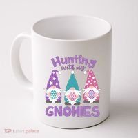 Hunting With My Gnomies Funny Easter Coffee Mug thumb 0