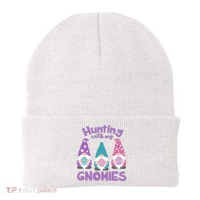 Hunting With My Gnomies Funny Easter Beanie