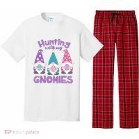 Hunting With My Gnomies Funny Easter Pajama Set thumb 0