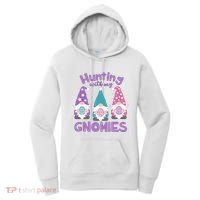 Hunting With My Gnomies Funny Easter Women's Hoodie thumb 0