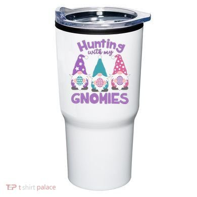 Hunting With My Gnomies Funny Easter Tumbler