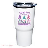 Hunting With My Gnomies Funny Easter Tumbler thumb 0