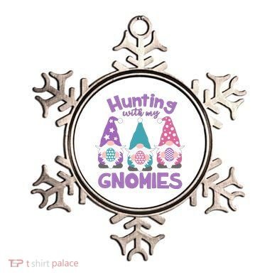 Hunting With My Gnomies Funny Easter Ornament