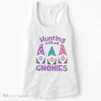 Hunting With My Gnomies Funny Easter Women's Tank Top thumb 0