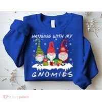 Hanging With My Gnomies Gnome Christmas Xmas Pajamas Pj Gift Sweatshirt thumb 2