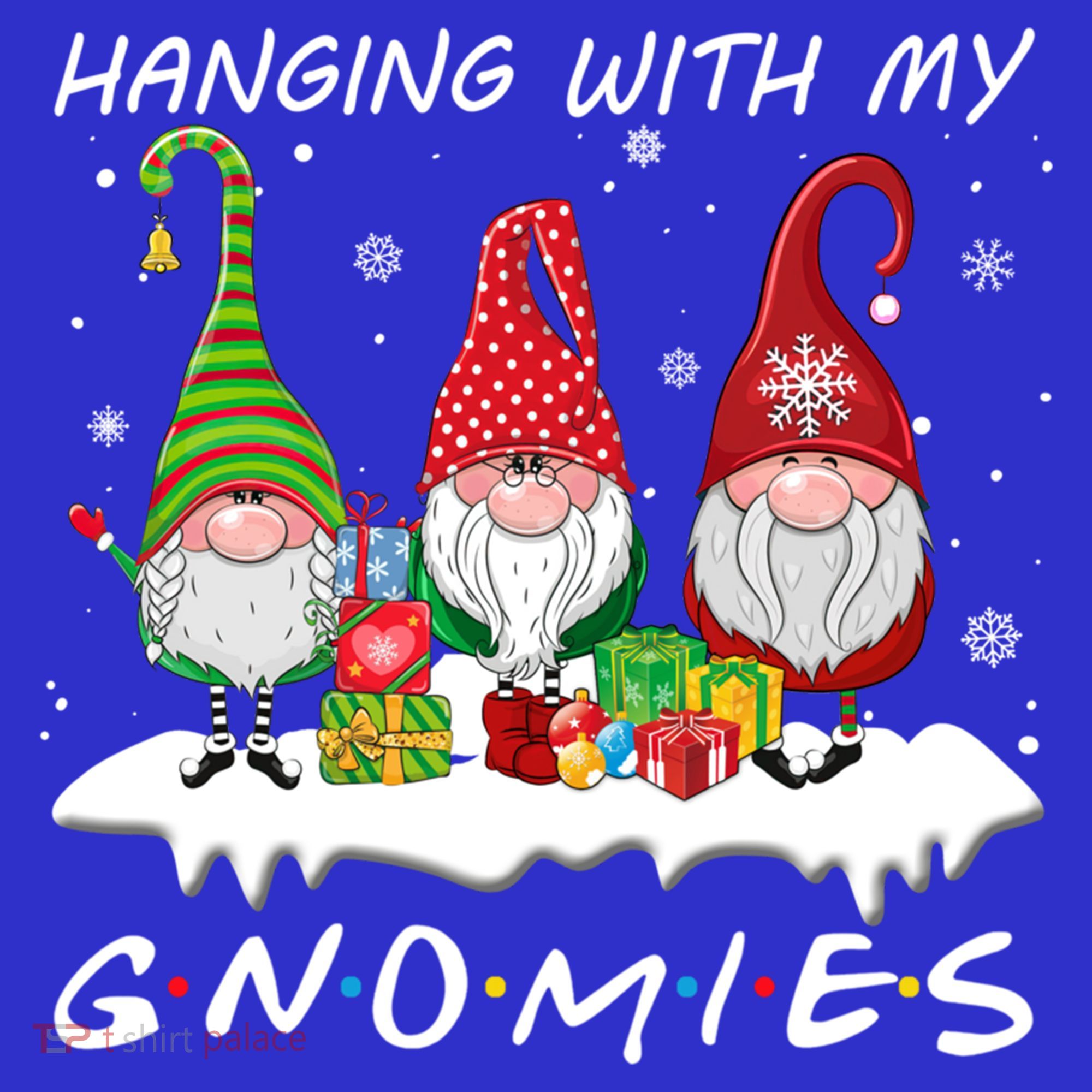Hanging With My Gnomies Gnome Christmas Xmas Pajamas Pj Gift Sweatshirt