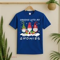Hanging With My Gnomies Gnome Christmas Xmas Pajamas Pj Gift T-Shirt thumb 2
