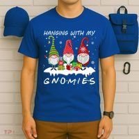 Hanging With My Gnomies Gnome Christmas Xmas Pajamas Pj Gift T-Shirt thumb 6
