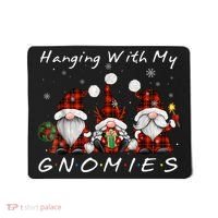 Hanging With My Gnomies Buffalo Red Plaid Christmas Gnome Mousepad thumb 0