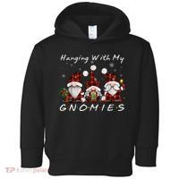 Hanging With My Gnomies Buffalo Red Plaid Christmas Gnome Toddler Hoodie thumb 0