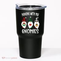 Hanging With My Gnomies, Merry Christmas Gnomes Garden Gnome Tumbler thumb 0