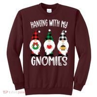Hanging With My Gnomies, Merry Christmas Gnomes Garden Gnome Sweatshirt thumb 0