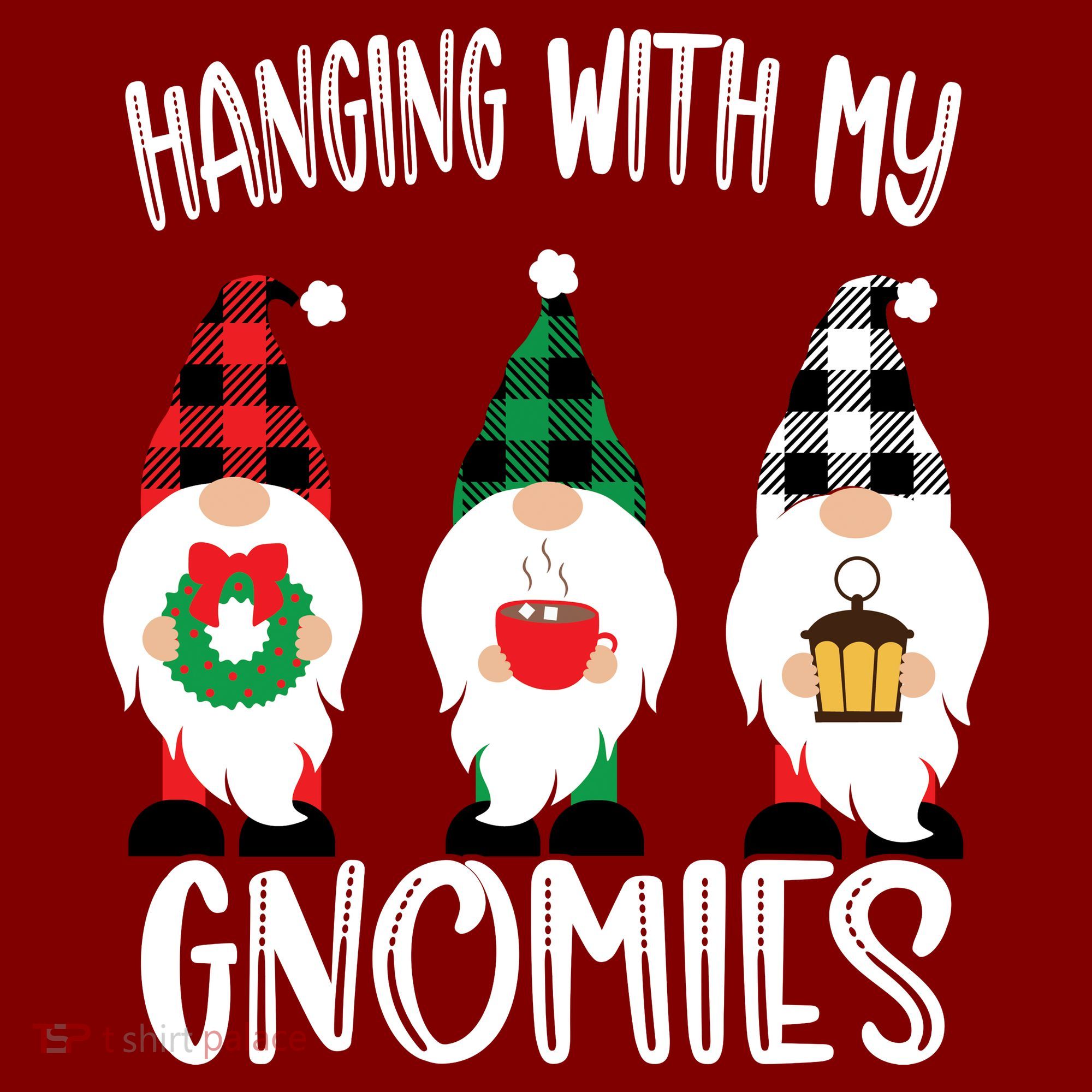 Hanging With My Gnomies, Merry Christmas Gnomes Garden Gnome Sweatshirt