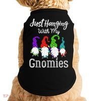 Hanging With My Gnomies Funny Garden Gnome Graphics Doggie Tank thumb 0