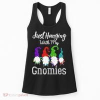 Hanging With My Gnomies Funny Garden Gnome Graphics Women's Tank Top thumb 0