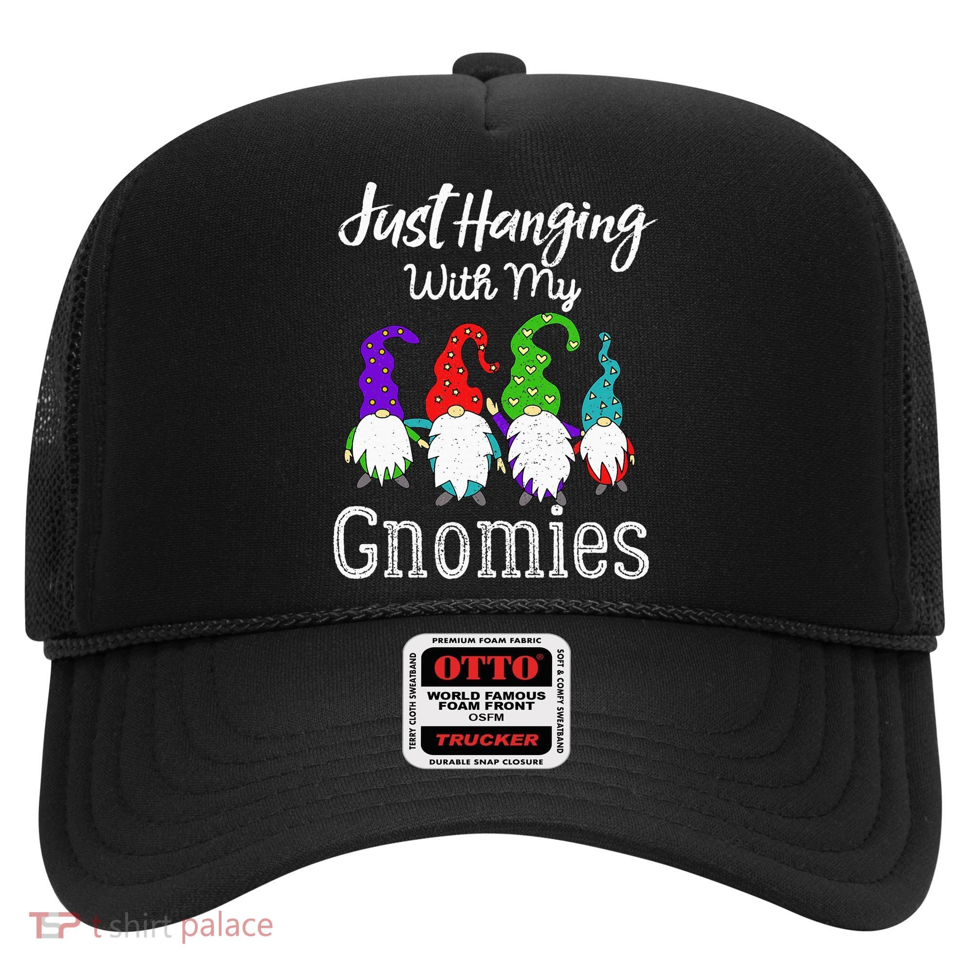 Hanging With My Gnomies Funny Garden Gnome Graphics Hat
