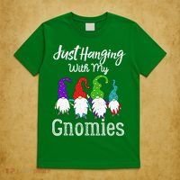 Hanging With My Gnomies Funny Garden Gnome Graphics T-Shirt thumb 5