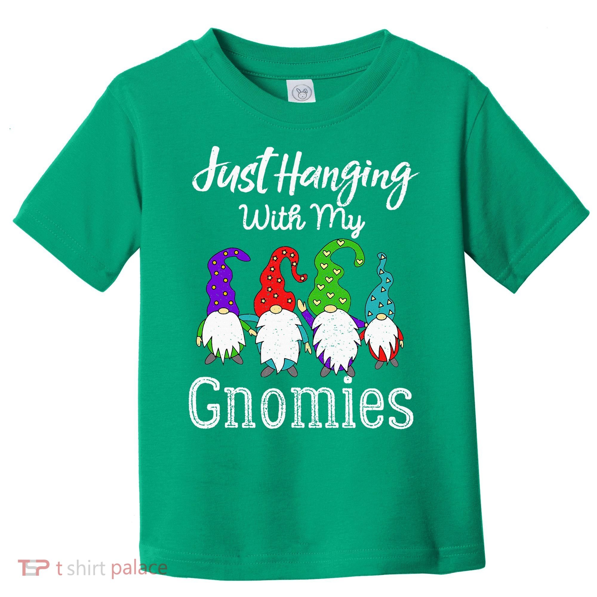 Hanging With My Gnomies Funny Garden Gnome Graphics Toddler T-Shirt