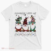 Hanging With My Gnomies Funny Christmas Holiday Season T-Shirt thumb 0