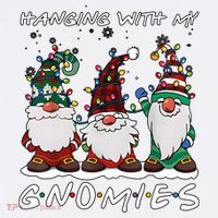 Hanging With My Gnomies Funny Christmas Holiday Season Women's Hoodie thumb 2