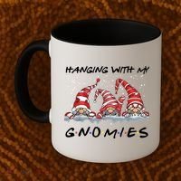 Hanging With My Gnomies Friends Christmas Coffee Mug thumb 2