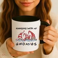 Hanging With My Gnomies Friends Christmas Coffee Mug thumb 3