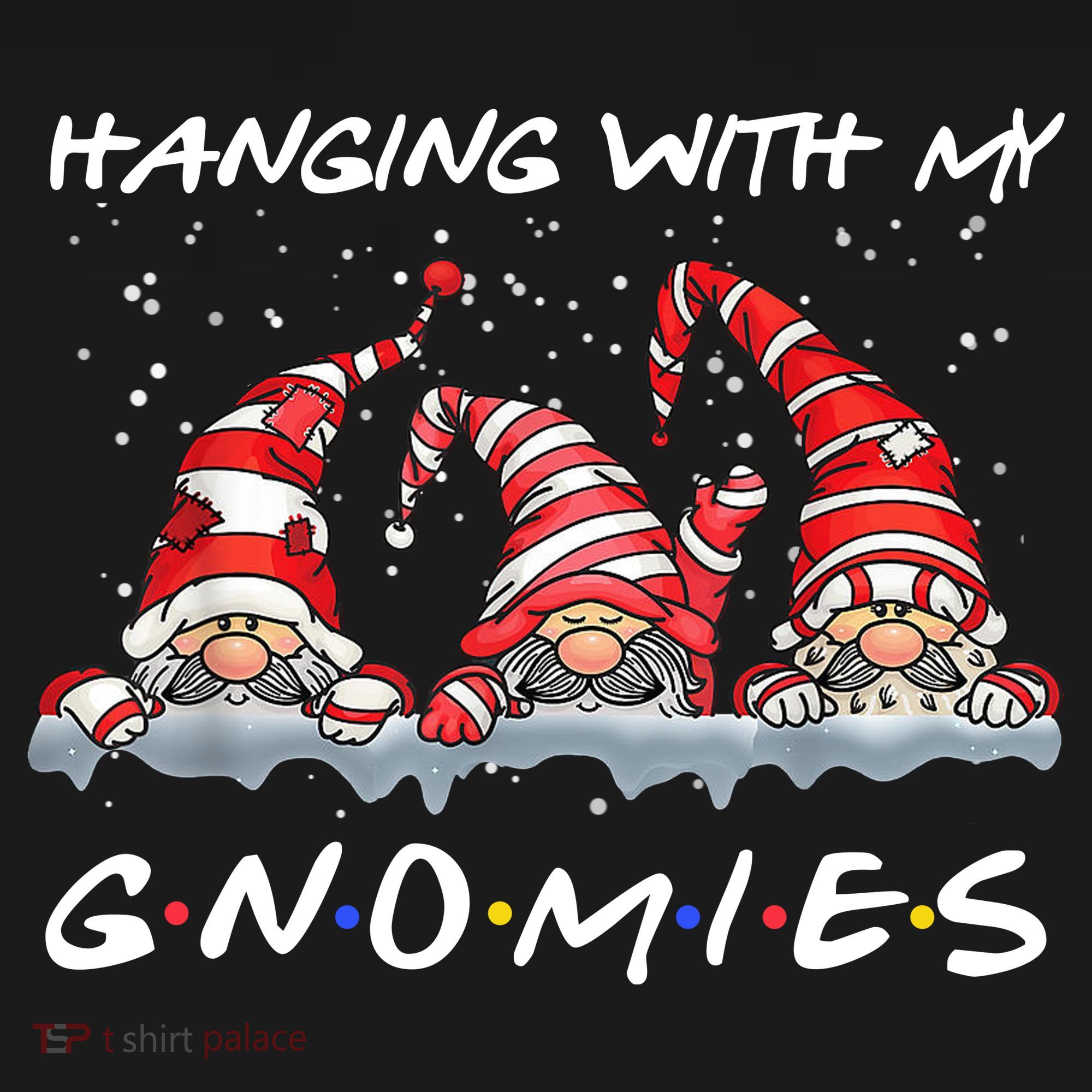 Hanging With My Gnomies Friends Christmas Women's Hoodie