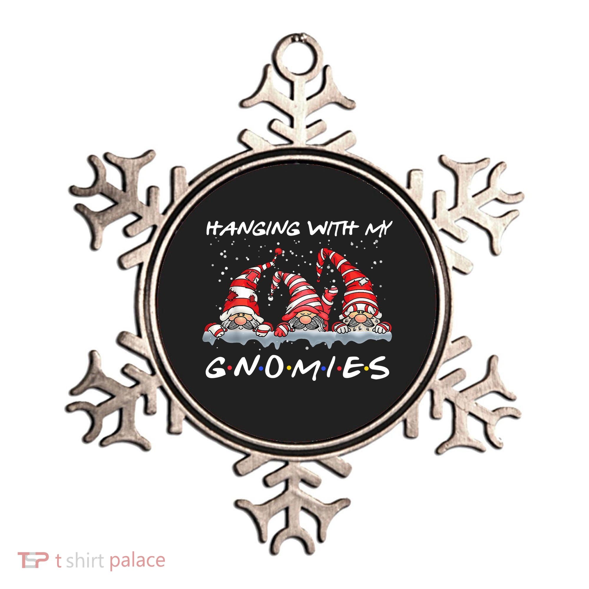 Hanging With My Gnomies Friends Christmas Ornament