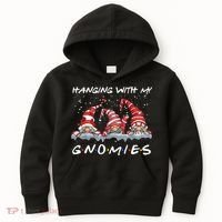 Hanging With My Gnomies Friends Christmas Kids Hoodie thumb 0