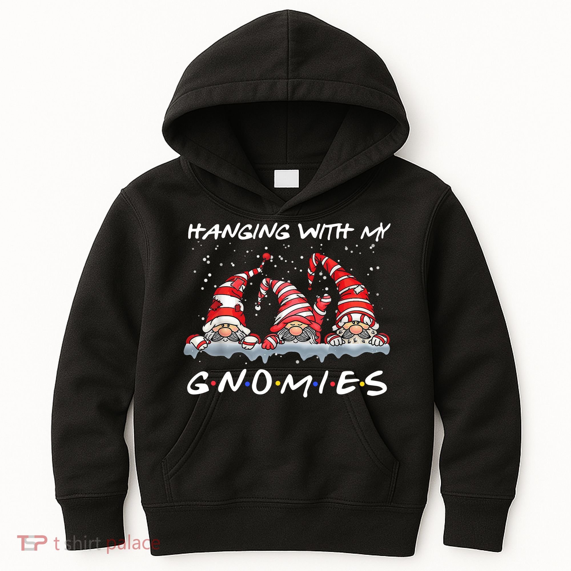 Hanging With My Gnomies Friends Christmas Kids Hoodie