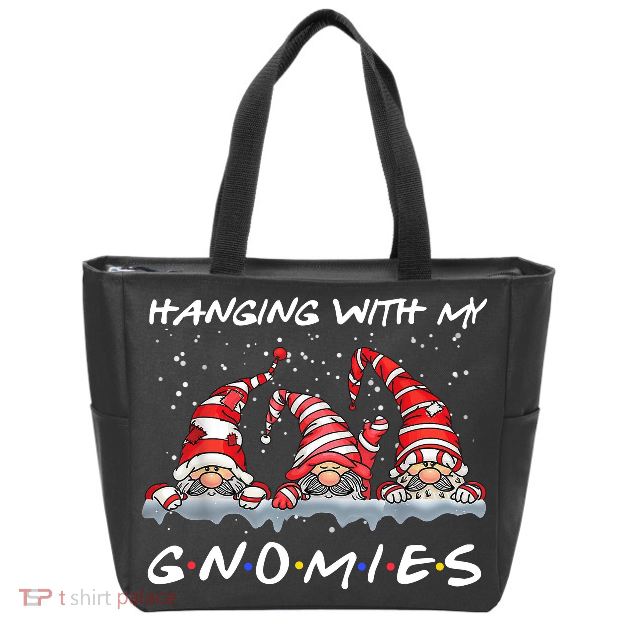 Hanging With My Gnomies Friends Christmas Tote Bag