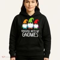 Hanging With My Gnomies Funny Garden Gnome Hoodie thumb 5