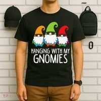 Hanging With My Gnomies Funny Garden Gnome T-Shirt thumb 6
