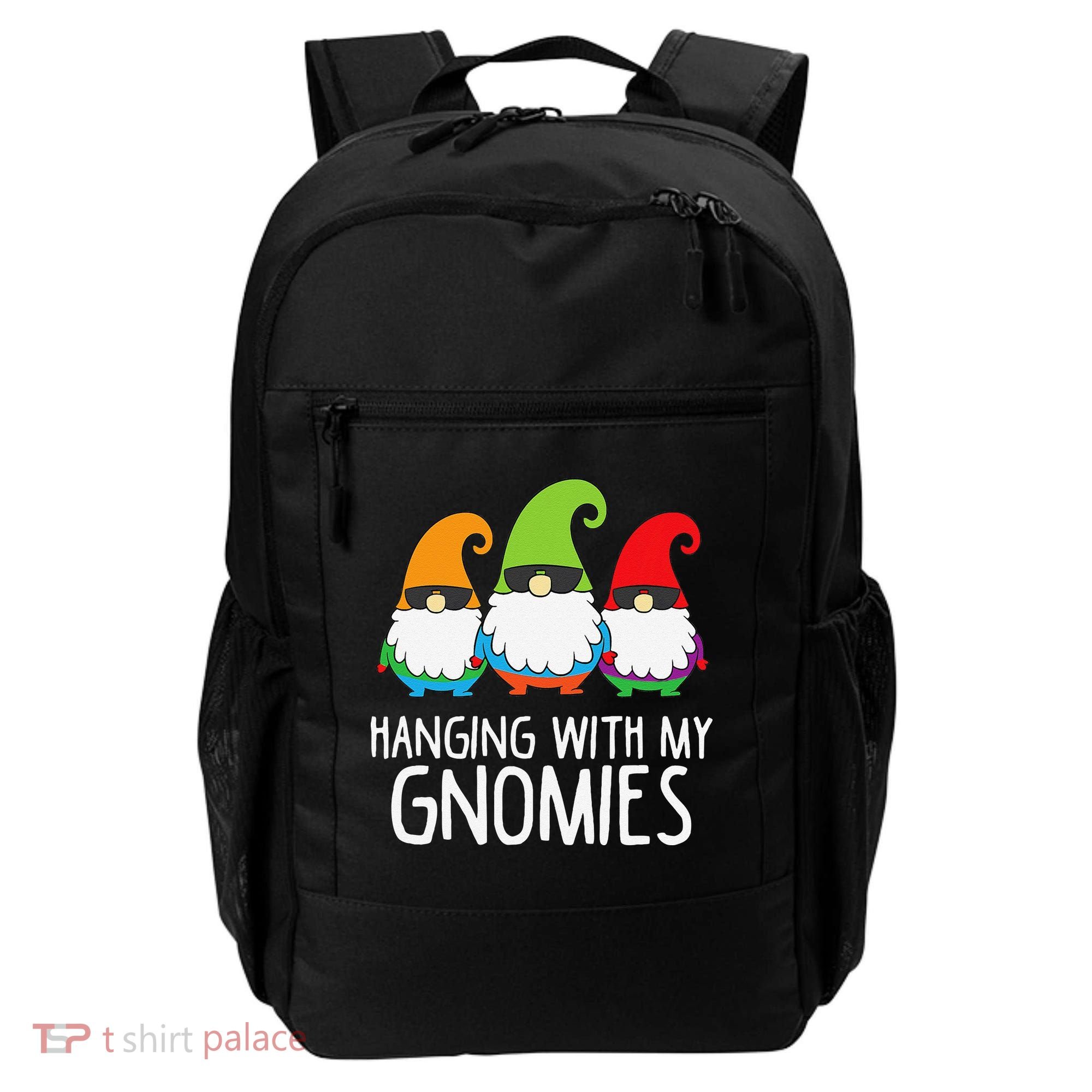 Hanging With My Gnomies Funny Garden Gnome Backpack