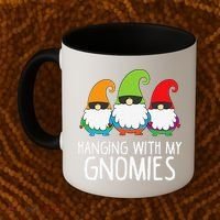 Hanging With My Gnomies Funny Garden Gnome Coffee Mug thumb 2