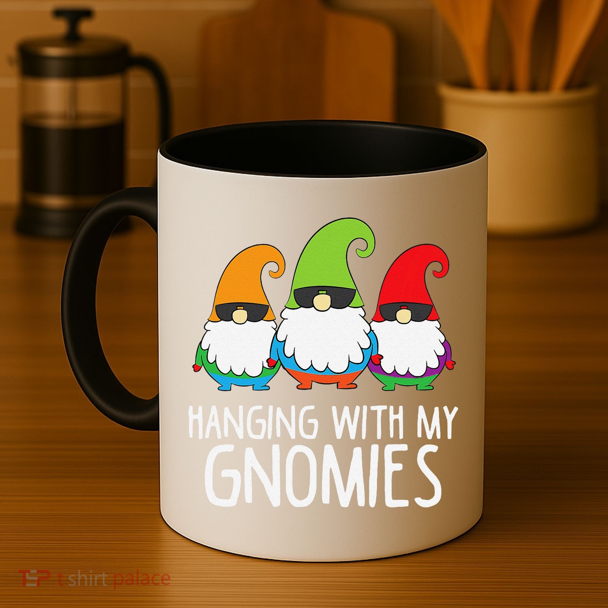 Hanging With My Gnomies Funny Garden Gnome Coffee Mug