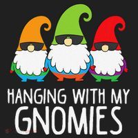 Hanging With My Gnomies Funny Garden Gnome Beanie thumb 2