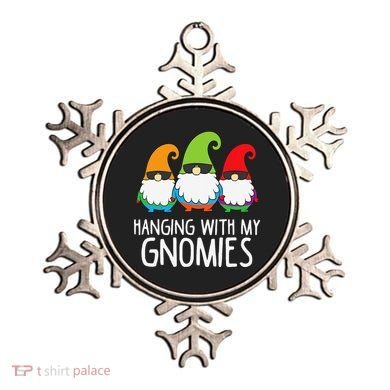 Hanging With My Gnomies Funny Garden Gnome Ornament