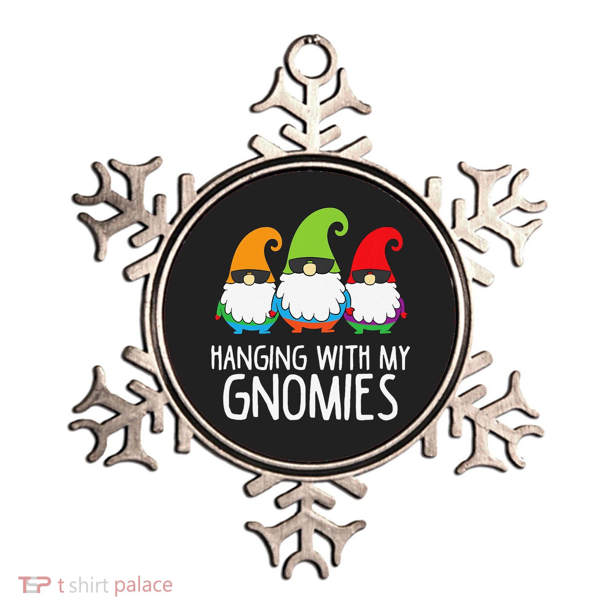 Hanging With My Gnomies Funny Garden Gnome Ornament