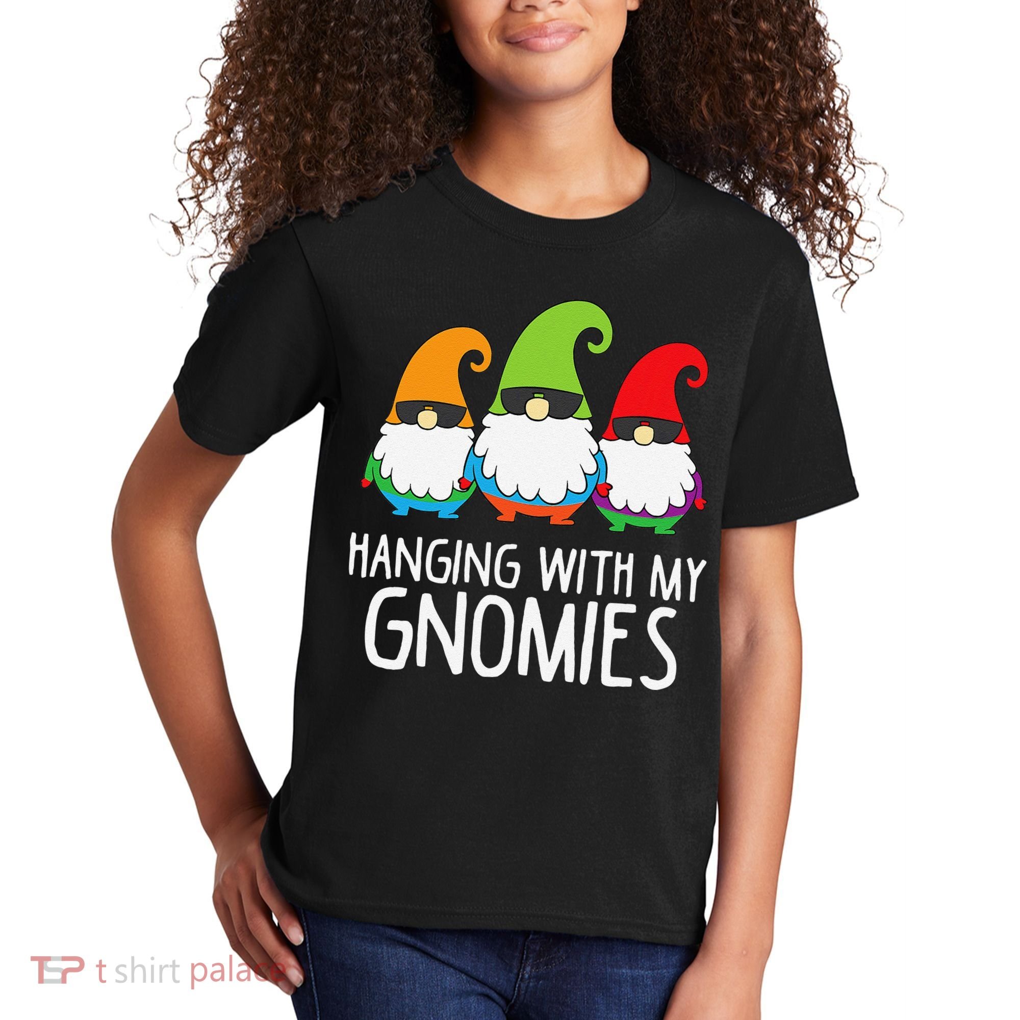 Hanging With My Gnomies Funny Garden Gnome Kids T-Shirt