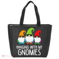 Hanging With My Gnomies Funny Garden Gnome Tote Bag thumb 0