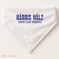 Harris Walz New Day Rising USA-Made Doggie Bandana thumb 0