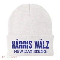 Harris Walz New Day Rising Beanie thumb 0