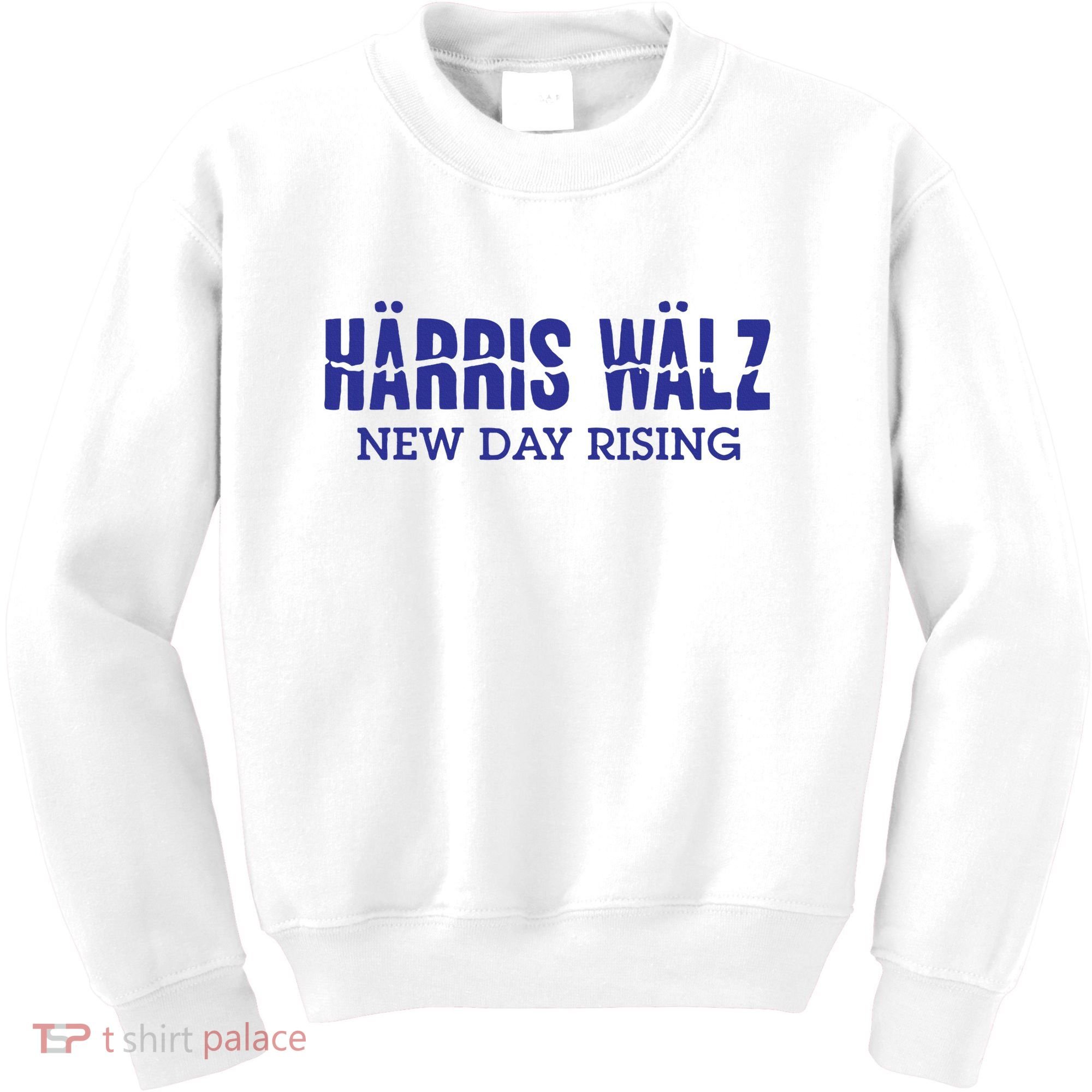 Harris Walz New Day Rising Kids Sweatshirt